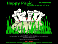 Tablet Screenshot of happypicnicpetsitters.com